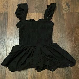 Peplum ruffle top